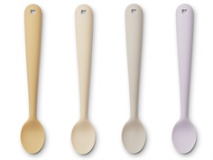 Liewood jojoba multi mix baby spoons Siv silicone (4-pack)